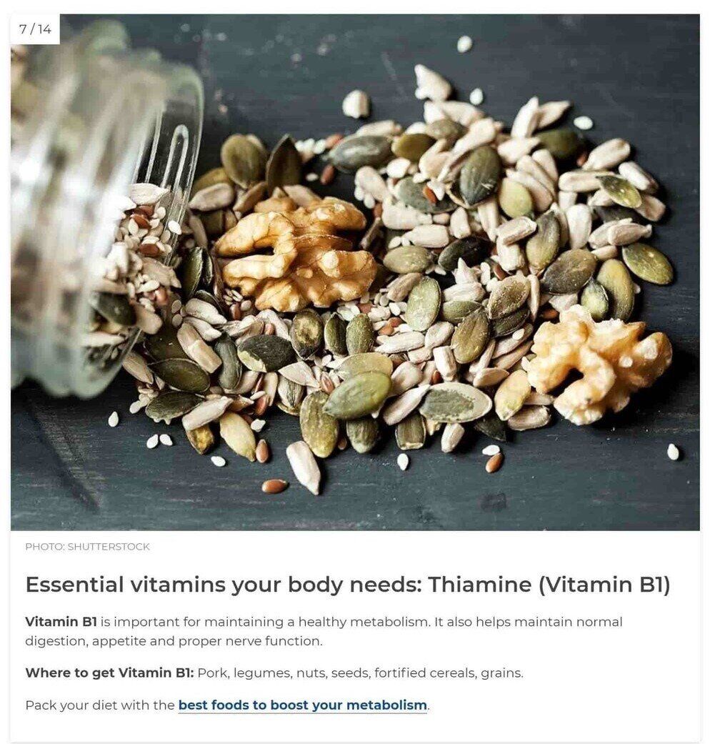 Essential vitamin b1