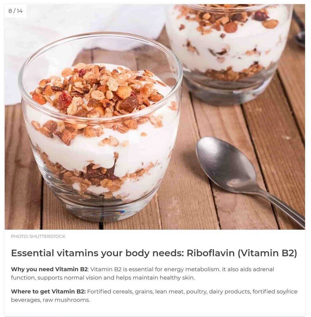 Essential vitamin b2